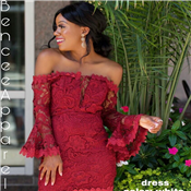 FASHIONABLE SHORT LACE RED DRESS