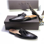 Anax Men's Half Cut Slip-On Shoe