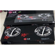 LG DELUXE GLASS TOP DOUBLE BURNER 