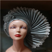 Ladies Quality Half Driven Fan Rose Fascinator