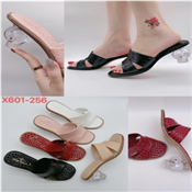 Ladies Fashion Mid Heel Slippers