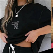 Ladies Round Neck Polo Printed T-Shirt