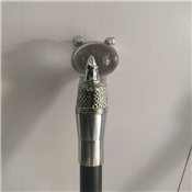 Silver Plated Knob Walking Stick.