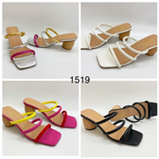 Ladies Fashion Mid Heel Slippers