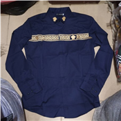 British Style Men Shirt Designer Letter Print Casual Slim Fit Long Sleeve Blouse Homme Streetwear Social Formal Tuxedo Shirts