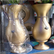 Golden flower vase