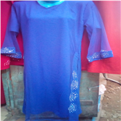 Women Casual Free Dress - Blue