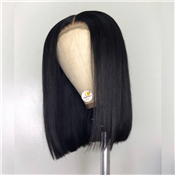 14" CLOSURE HUMAN HAIR WIG
