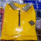 MENS QUALITY SINGLE COLLAR NECK POLO YELLOW