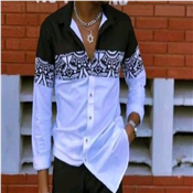 Quality Men's Unique Long Sleeve Shirt