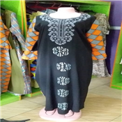 LADIES MAXI DRESS WITH ANKARA PRINT