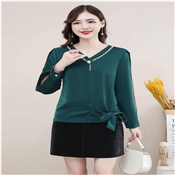LADIES LONG SLEEP CHIFFON TOP