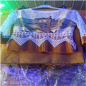 FLOWER SILK SKIRT AND BLOUSE