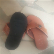Leather pam slipper