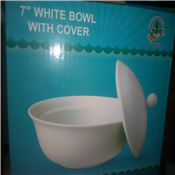 White Bowl With Lid