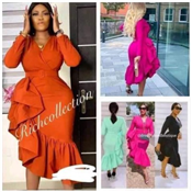 Corporate cute short gown