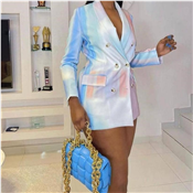  Ladies Suit Women Blazer Dress Double Breasted Button