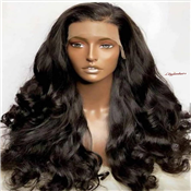 28" DEEP CURL HUMAN HAIR FRONTAL WIG