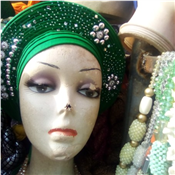 Beautiful Green Fascinator