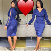 Sexy long sleeve short gown