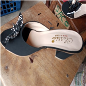 Ladies Fashion Mid Heel Slippers