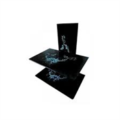 Double Wall Mounted Glass Shelf DVD/DECODER Hanger