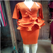 Ladies Coporate Orange Dress