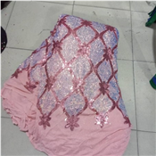 Lace High Quality  Velvet Net Lace With Sequence