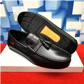 Boss Leather Black Loafers Shoe
