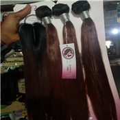 Human hair with closure
