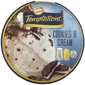 450ML TEMPTATION COOKIES AND CREAM ICE CREAM