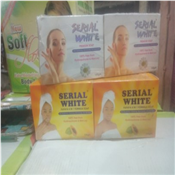 Serial White bathing soap