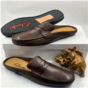 Clarks Men's Half Cut Leather Slip-On