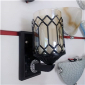 Black cast wall bracket