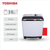 TOSHIBA TWIN TUB WASHING MACHINE (10KG)
