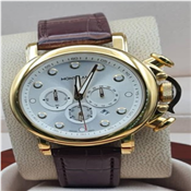 Current Classic Watches Men Date Leather Wristwatches-coffee