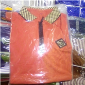 MENS QUALITY SINGLE COLLAR NECK POLO ORANGE COLOUR