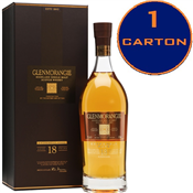 carton of glenmorangie scotch, 18 years old.