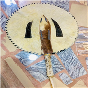 Skin hand fan