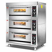 Quangzhou 3 deck 6 trays commercial kitchen gas oven 