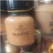 Matte and poreless foundation