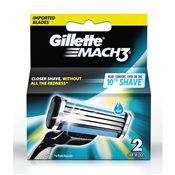 Gillette 495 Mach 3 Cartridge 2 Razor Blade x10