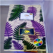 Nigeria Leaf Design Wax Ankara Material - 6 pieces