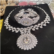 Steal Sliver Necklace With Bracelet