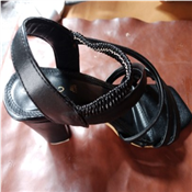 Ladies Fashion Mid Heel Slippers