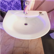 Basin Faucet White Paint Brass Bathroom 