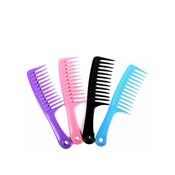 Plastic De-tangler Wide Tooth Comb 