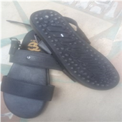 Realwon Classic Black Leayher Sandals
