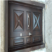 Almond flush Door Double 4ft