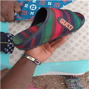 Designer men's fashion Pam slippers.